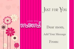 Vibrant Pink Floral Mother's Day Gift Certificate Template