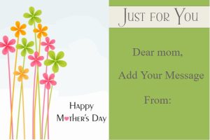 Cheerful Spring Flowers Mother's Day Gift Certificate Template