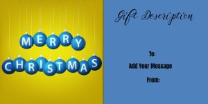 Vibrant Holiday Cheer Gift Certificate