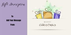 Modern Gifts and Stars Christmas Gift Certificate