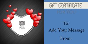 Modern Heart Gift Certificate Template