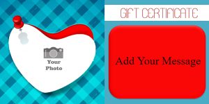 Vibrant Heart Gift Certificate Template