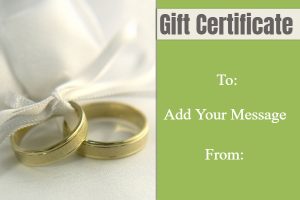 Classic Gold Bands Anniversary Gift Certificate