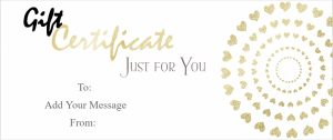 Elegant Hearts Gift Certificate