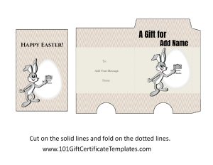 Playful Easter Bunny Gift Holder