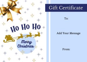 Ho Ho Ho Merry Christmas Gift Certificate Template