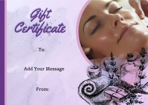 Lavender Bliss Spa Gift Certificate