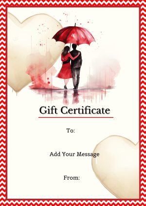 Romantic Rainfall Gift Certificate